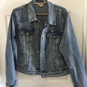 Tribal woman’s Distressed denim jacket